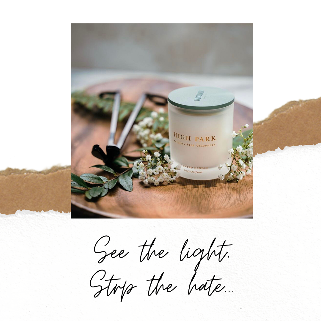 See the light, Stop the hate...