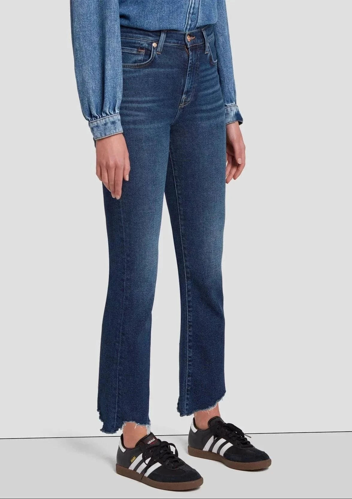 7 For All Mankind Bottoms HW Slim Kick by 7 For All Mankind available at Lemonberry Boutique Aurora