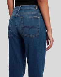 Mid-Rise Button-Fly Boyfriend Jeans – Close-Up of Back Pocket Detail