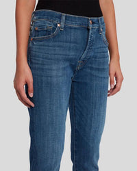 Mid-Rise Button-Fly Boyfriend Jeans – Close-Up of Front Pocket Detail