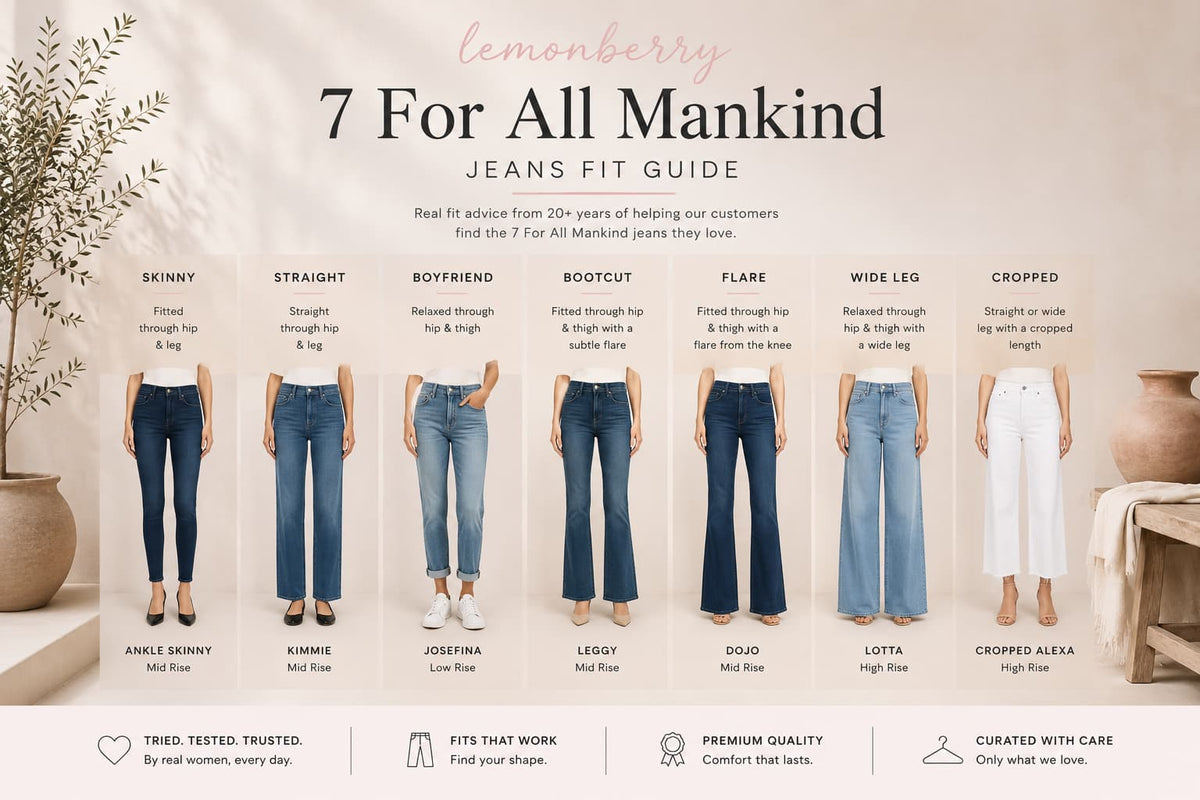 7 For All Mankind Jeans Fit Guide