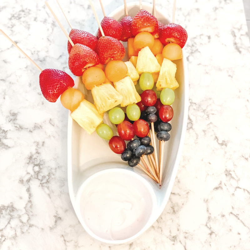 Rainbow Fruit Kabobs