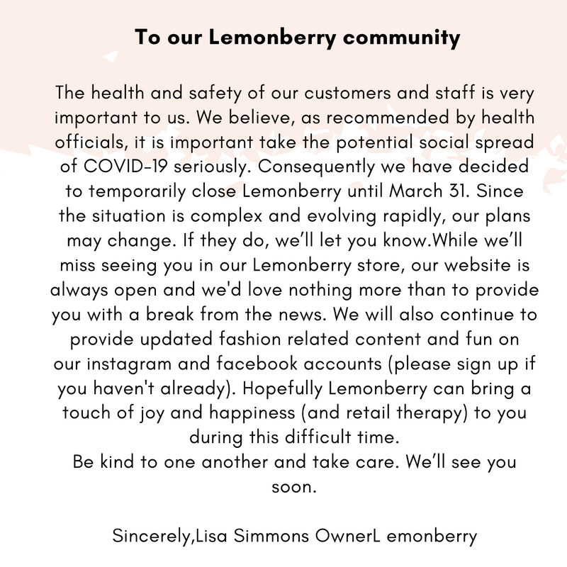 Temporary Store Closure