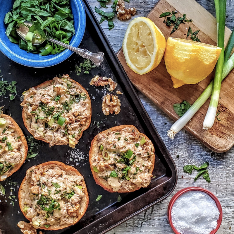 Lemon Walnut Tuna Melt