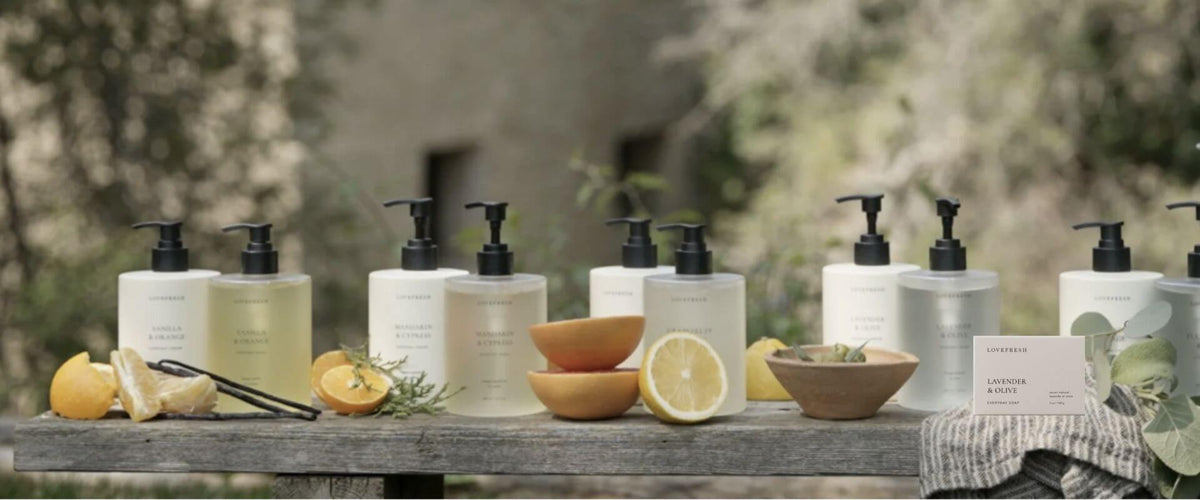 Lineup of Lovefresh's fantastic products