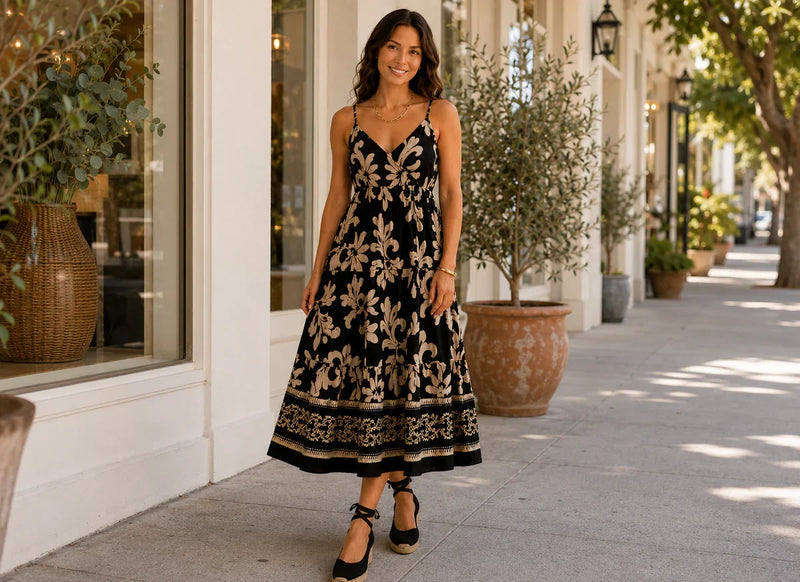 Four easy ways to style summer dresses with accessories, jewellery, layers and scarves