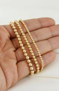 Beads-Stacking Stretch Bracelets PVD  Waterproof