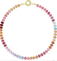 HoopLa Gemstone Bead Necklace