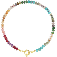 HoopLa Gemstone Bead Necklace