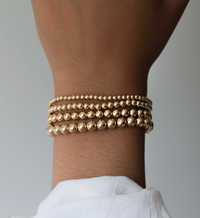 Beads-Stacking Stretch Bracelets PVD  Waterproof