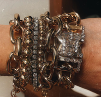 Beads-Stacking Stretch Bracelets PVD  Waterproof