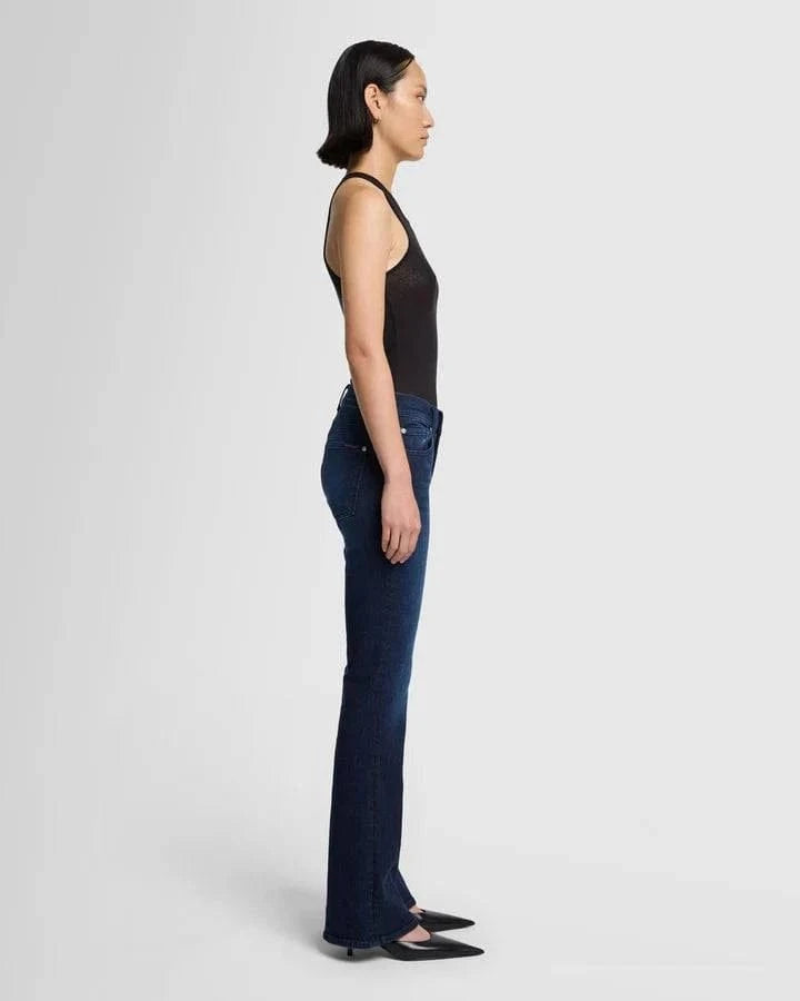 7 For All Mankind Bottoms 7 For All Mankind Bootcut Tailorless Jeans – Stretch Denim in AAS Wash available at Lemonberry Boutique Aurora