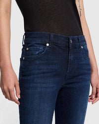 7 For All Mankind Bottoms 7 For All Mankind Bootcut Tailorless Jeans – Stretch Denim in AAS Wash available at Lemonberry Boutique Aurora