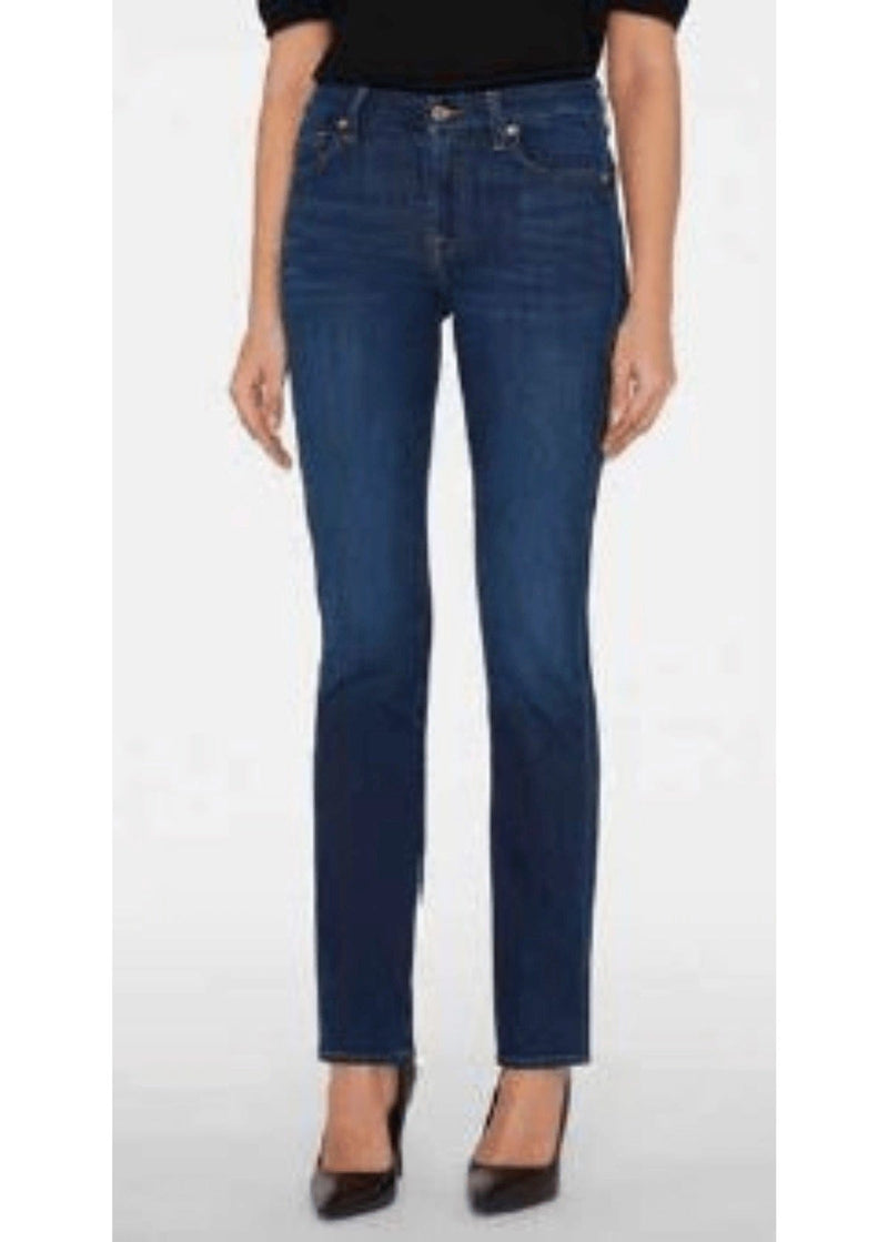 7 For All Mankind Bottoms 7 For All Mankind Kimmie Straight – Sustainable Indigo Denim🍃 available at Lemonberry Boutique Aurora