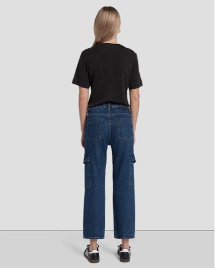 7 For All Mankind Bottoms Cargo Logan by 7 For All Mankind available at Lemonberry Boutique Aurora