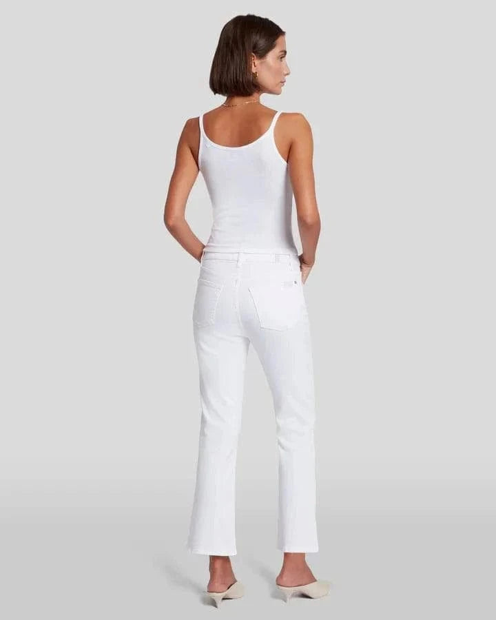 7 For All Mankind Bottoms High Waist Slim Kick Illusion by 7 For All Mankind available at Lemonberry Boutique Aurora