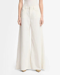 7 For All Mankind Bottoms Linen Blend Willow Palazzo Wide Leg by 7 For All Mankind🍃 available at Lemonberry Boutique Aurora