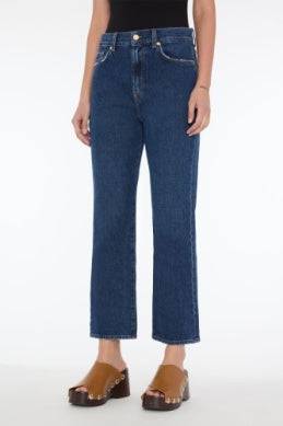 7 For All Mankind Bottoms Logan Stovepipe in HTG Wash by 7 For All Mankind available at Lemonberry Boutique Aurora