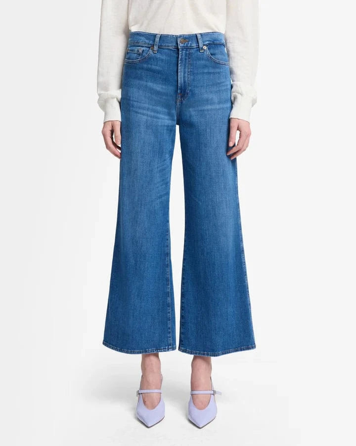 7 For All Mankind Bottoms Lotta  Cropped by 7 For All Mankind available at Lemonberry Boutique Aurora