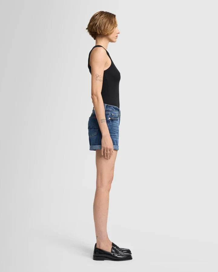 7 For All Mankind Bottoms Mid Roll Shorts by 7 For All Mankind - A comfortable Classic! available at Lemonberry Boutique Aurora