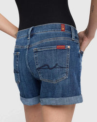 7 For All Mankind Bottoms Mid Roll Shorts by 7 For All Mankind - A comfortable Classic! available at Lemonberry Boutique Aurora