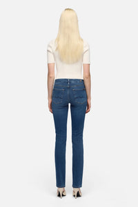 7 For All Mankind Kimmie Straight Jeans Love Story back view Lemonberry Aurora
