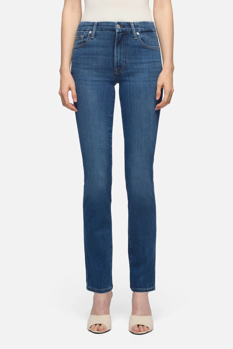 7 For All Mankind Kimmie Straight Jeans Love Story front detail Lemonberry Aurora