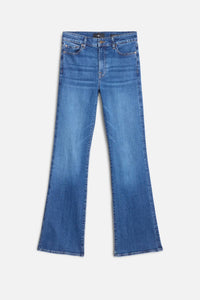 7 For All Mankind leggy jeans Moonwater mid rise bootcut flat lay view Lemonberry Aurora