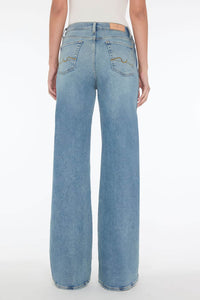 7 For All Mankind Lotta jeans Amuse Me wash back model view Lemonberry Aurora