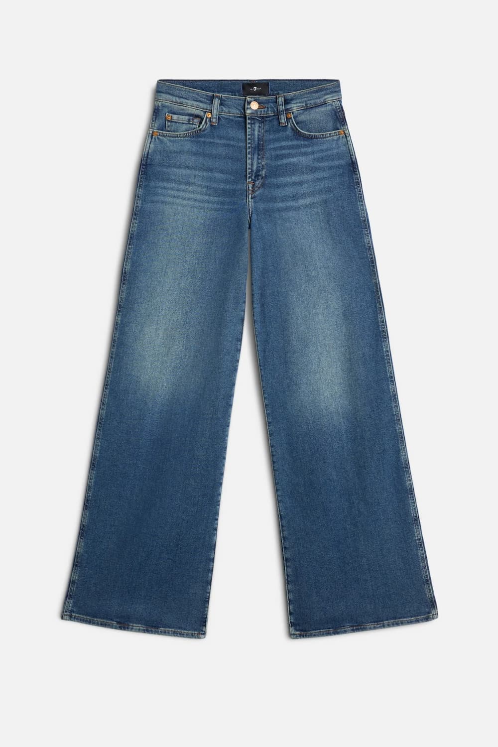 7 For All Mankind Lotta jeans sea level flat front view Lemonberry Aurora