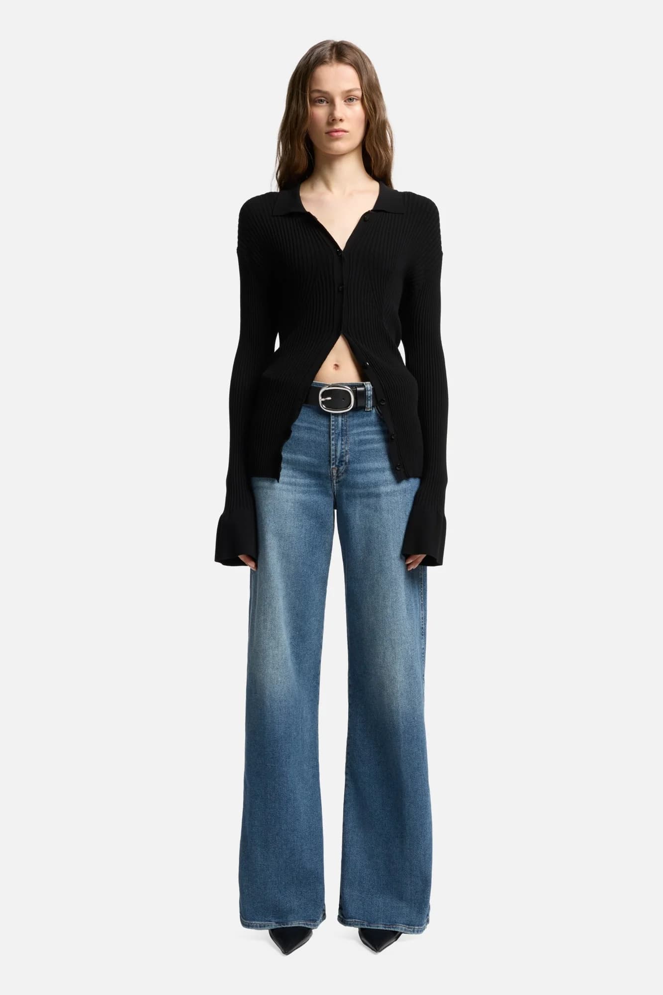 7 For All Mankind Lotta jeans sea level styled outfit view Lemonberry Aurora