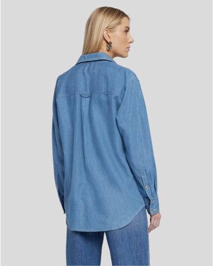 7 For All Mankind Tops Denim Shirt by 7 For All Mankind🍃 available at Lemonberry Boutique Aurora