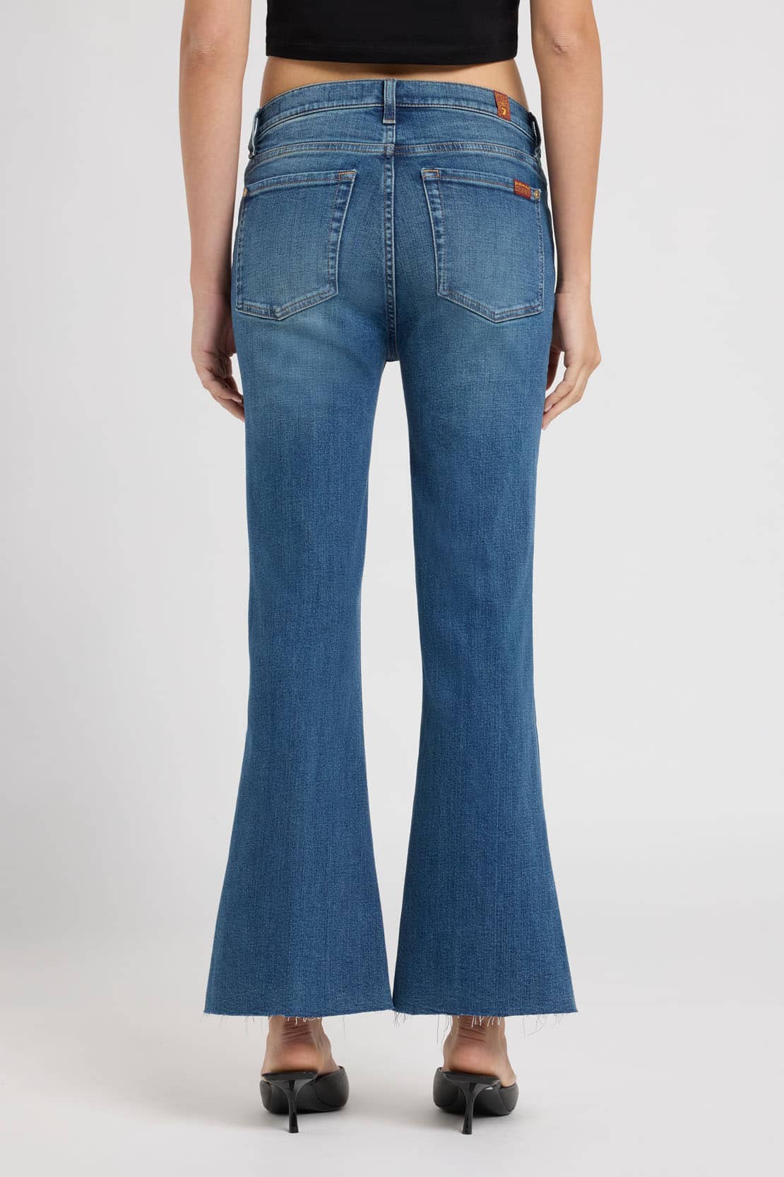 7 For All Mankind cropped dojo jean retro fade wash back view Lemonberry Aurora