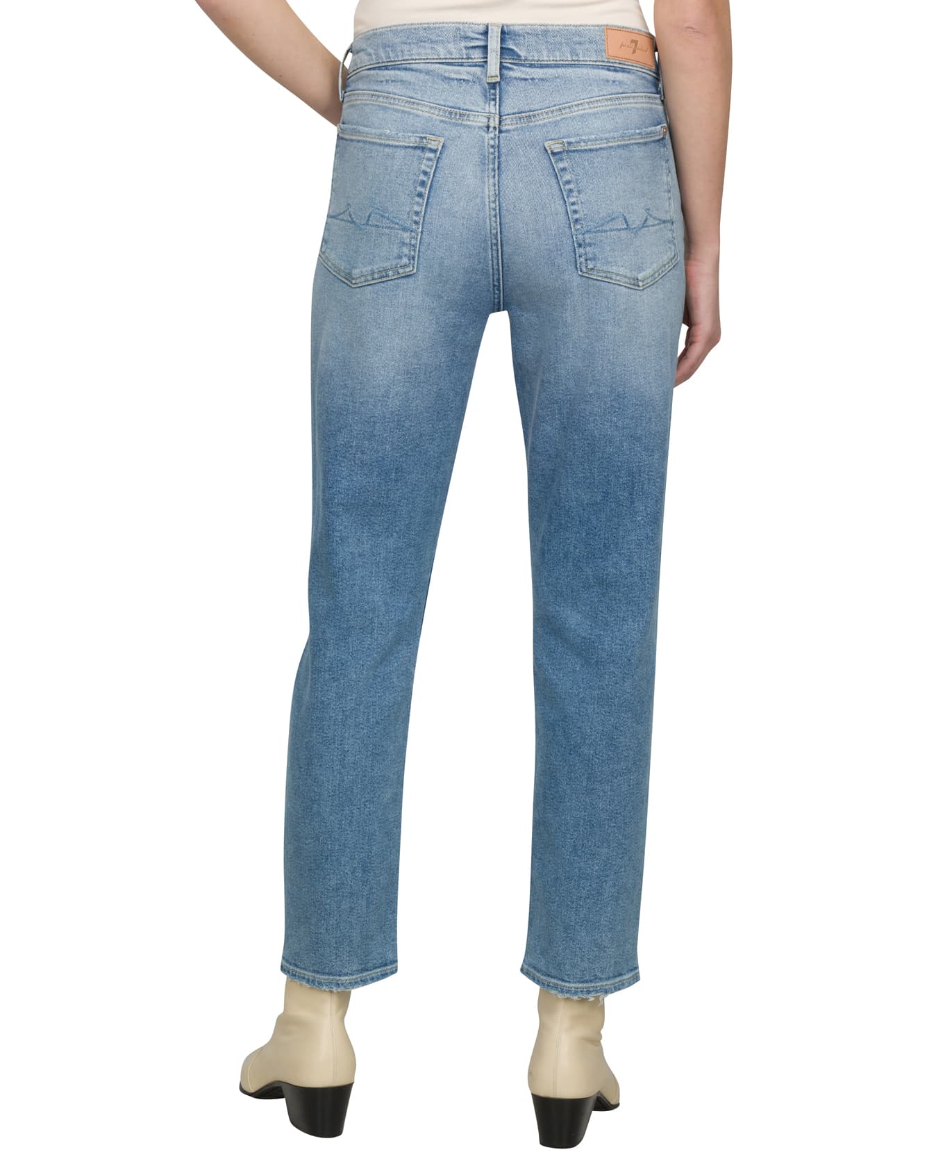 7 For All Mankind josefina slim boyfriend jean medium wash back view Lemonberry Aurora