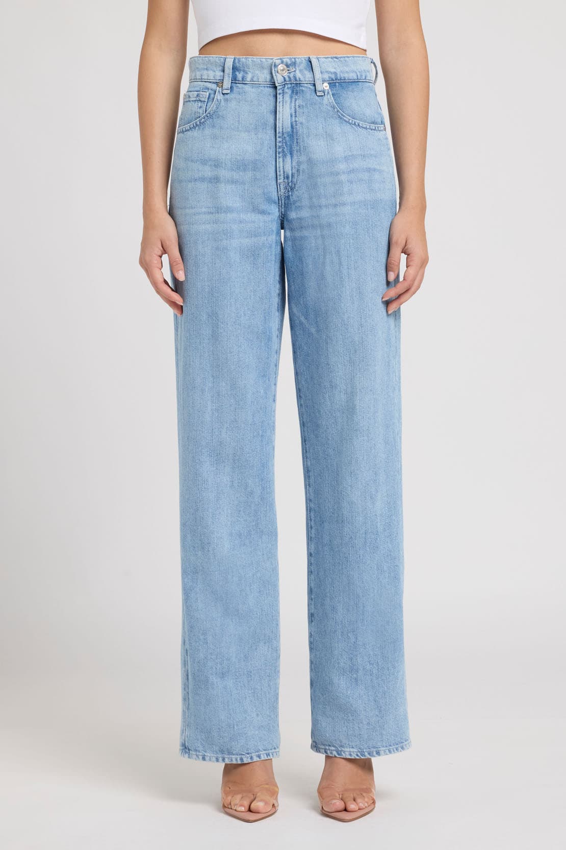 7 For All Mankind Stovepipe Straight Jean Iris | Lemonberry