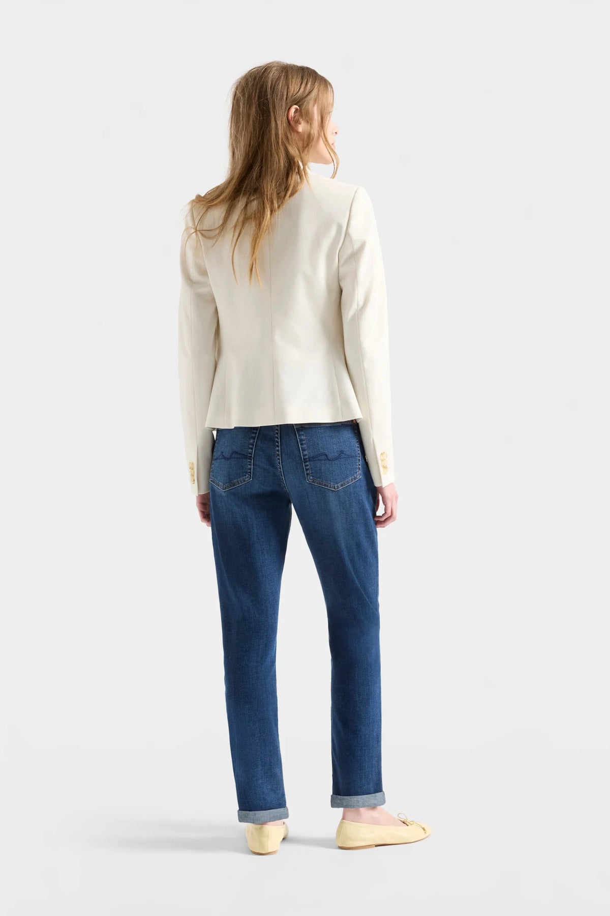 7 For All Mankind Josefina Jeans Vanity wash back Lemonberry Aurora