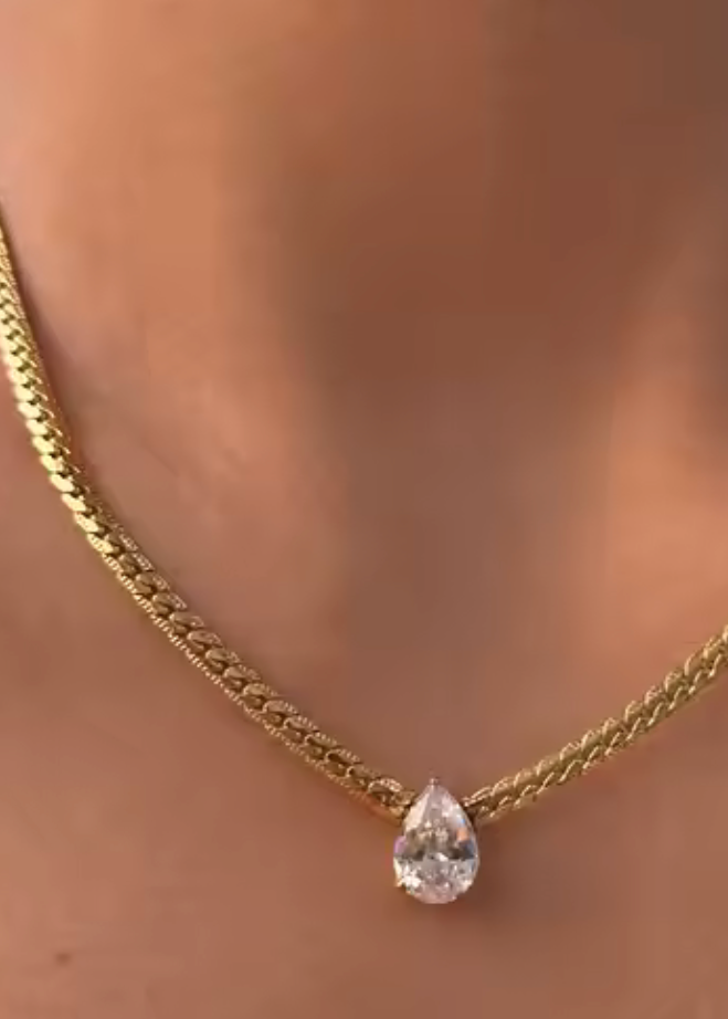 Gia Tear Drop Necklace