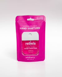 Rebels Refinery Wildberry pocket hand sanitizer detail Lemonberry Aurora