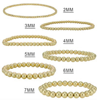 Beads-Stacking Stretch Bracelets PVD  Waterproof