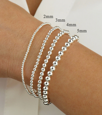 Beads-Stacking Stretch Bracelets PVD  Waterproof