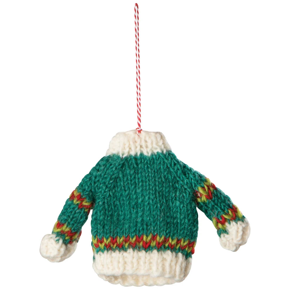 Sweater Party Knit Christmas Tree Ornaments