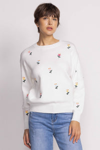 Eva Sweater paired with denim at Lemonberry in Aurora