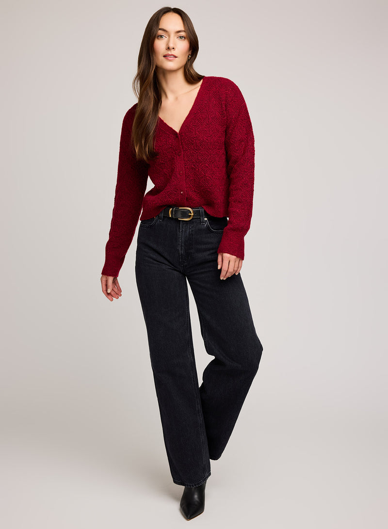 Gentle Fawn Lila Cardigan – Pointelle Knit Comfort