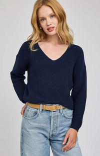 Gentle Fawn Tucker Sweater  - V-Neck Knit