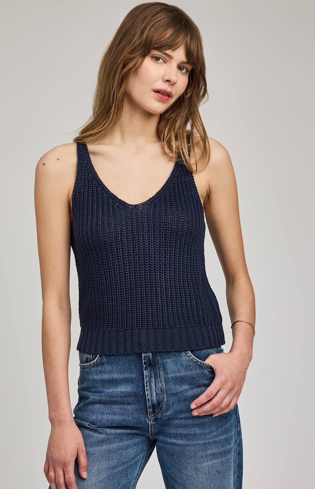 Gentle Fawn Lizzie Tank Soft Knit V-Neck