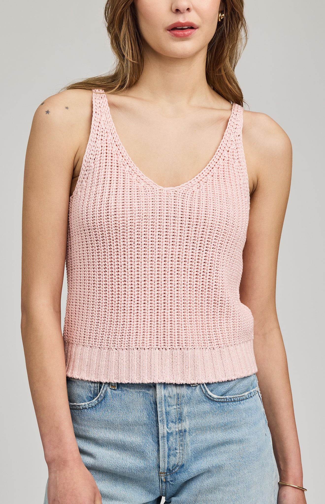 Gentle Fawn Lizzie Tank Soft Knit V-Neck