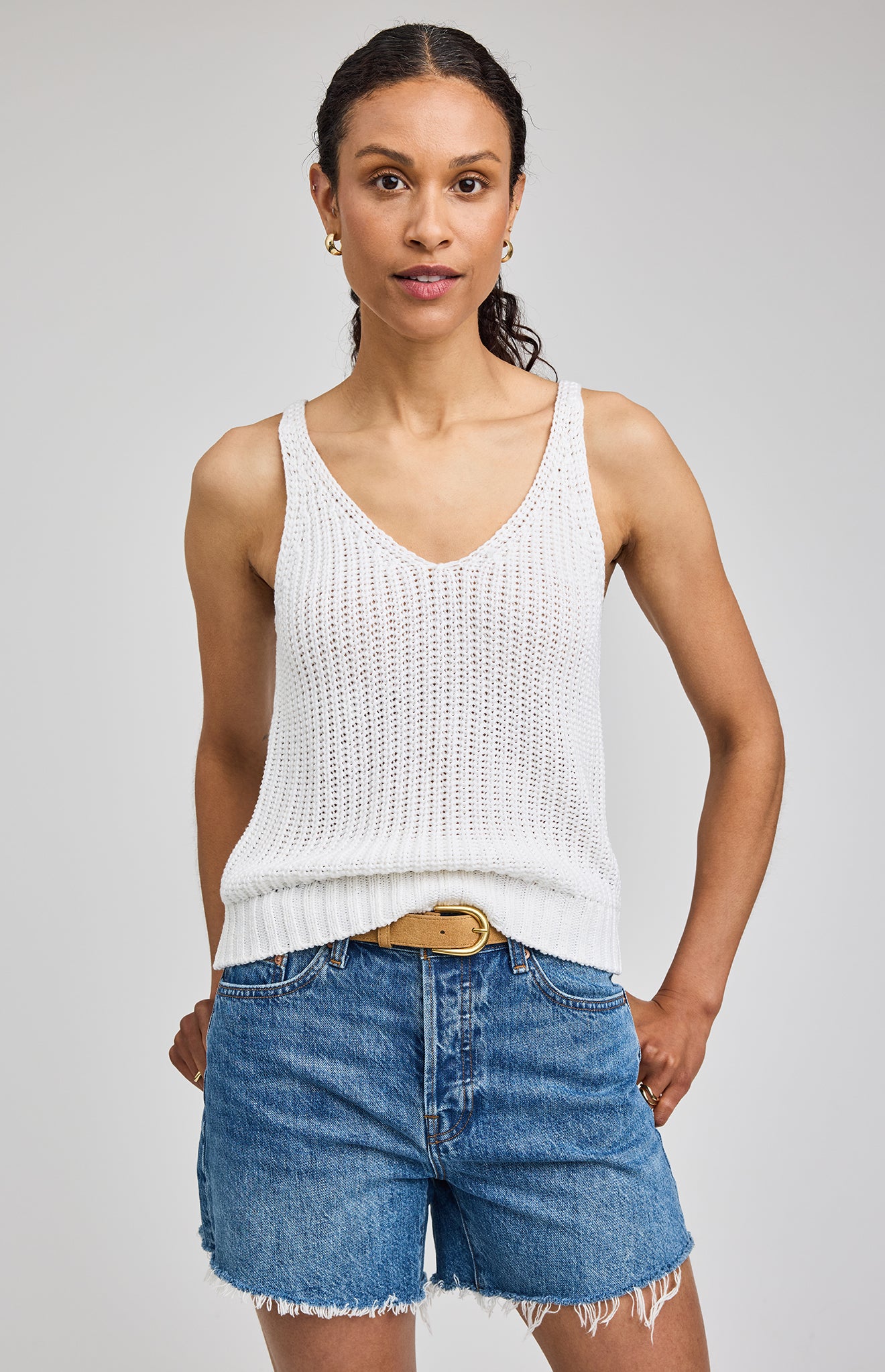 Gentle Fawn Lizzie Tank Soft Knit V-Neck