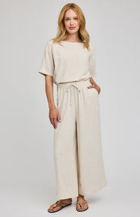 Gentle Fawn Arlo Linen Blend Wide Leg Pant