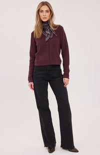 Gentle Fawn Mirabelle Knit Top in Heather Port