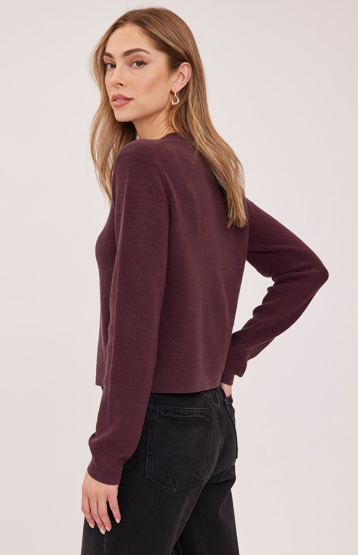 Gentle Fawn Mirabelle Knit Top in Heather Port